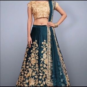 STUNNING Teal Lehenga!!! Never worn!